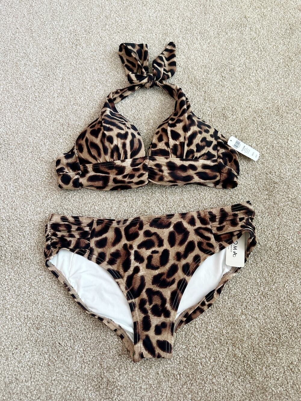 NEW Soma Draped Halter Bikini Ruched Side Bikini Bottom XS Medium